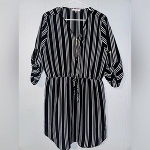Black and White Stripped Dress